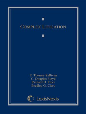 cover image of Complex Litigation